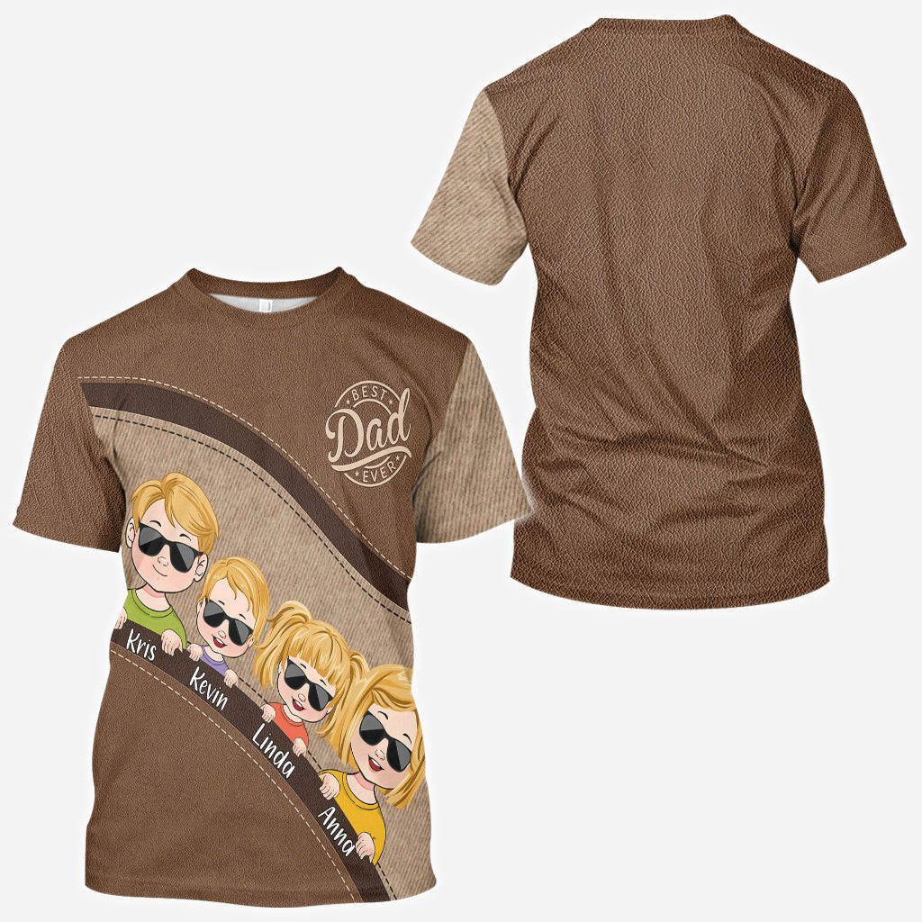 L'équipe de papa : Lien indéfectible - T-shirt personnalisé pour papa