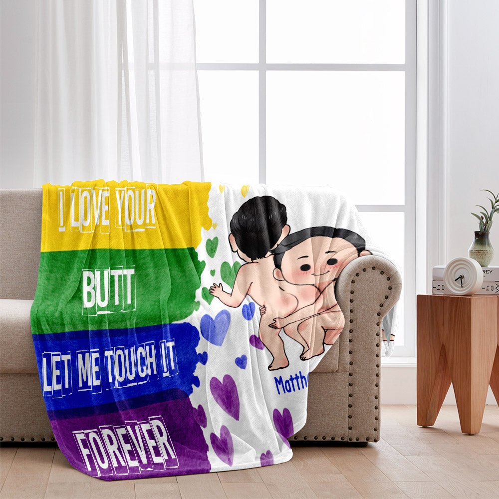 J'aime tes fesses - Couverture de soutien LGBT personnalisée