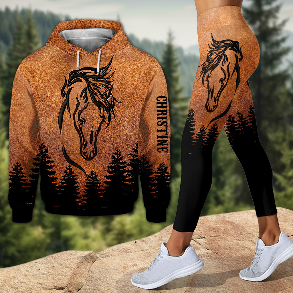 Love Horses - Personalized Horse Hoodie and Leggings