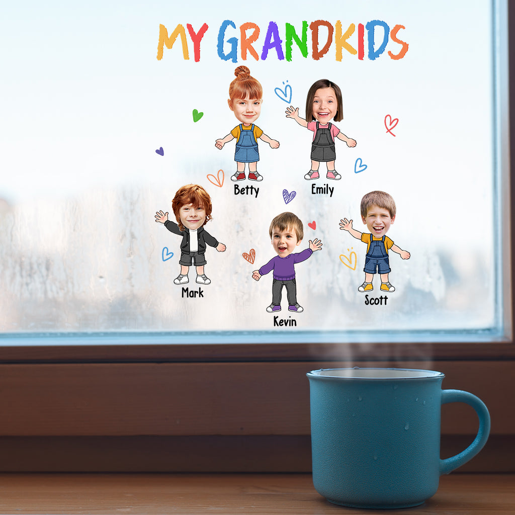 My Grandkids - Personalized Grandma Decal Die Cut