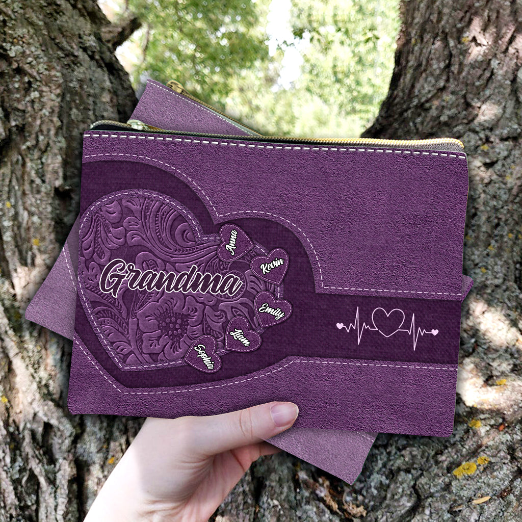 Grandma's Heart - Personalized Grandma Pouch