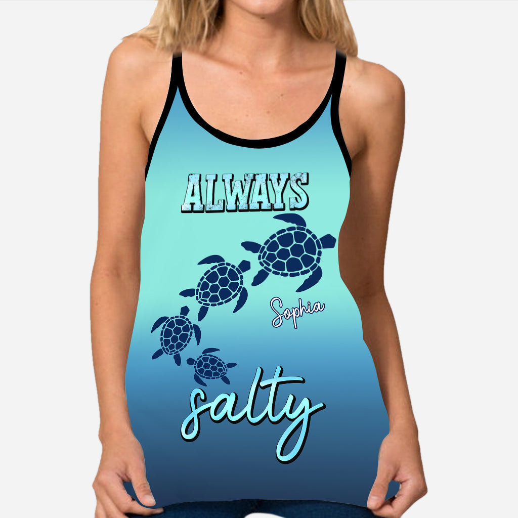 Always Salty - Débardeur et legging personnalisés à croix de tortue