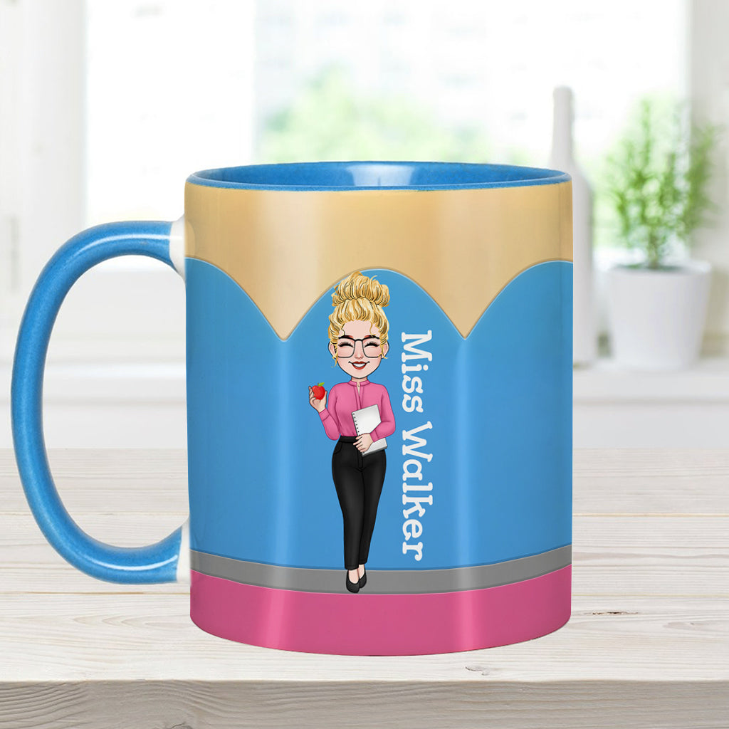 Teacher's Pencil - Personalized Teacher Accent Mug