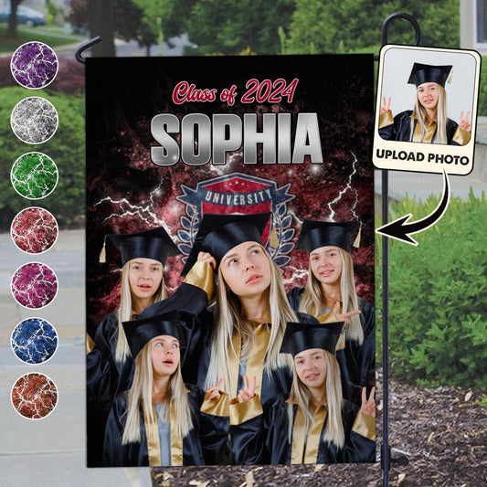 Proud Graduation 2024 - Personalized Graduation Garden Flag