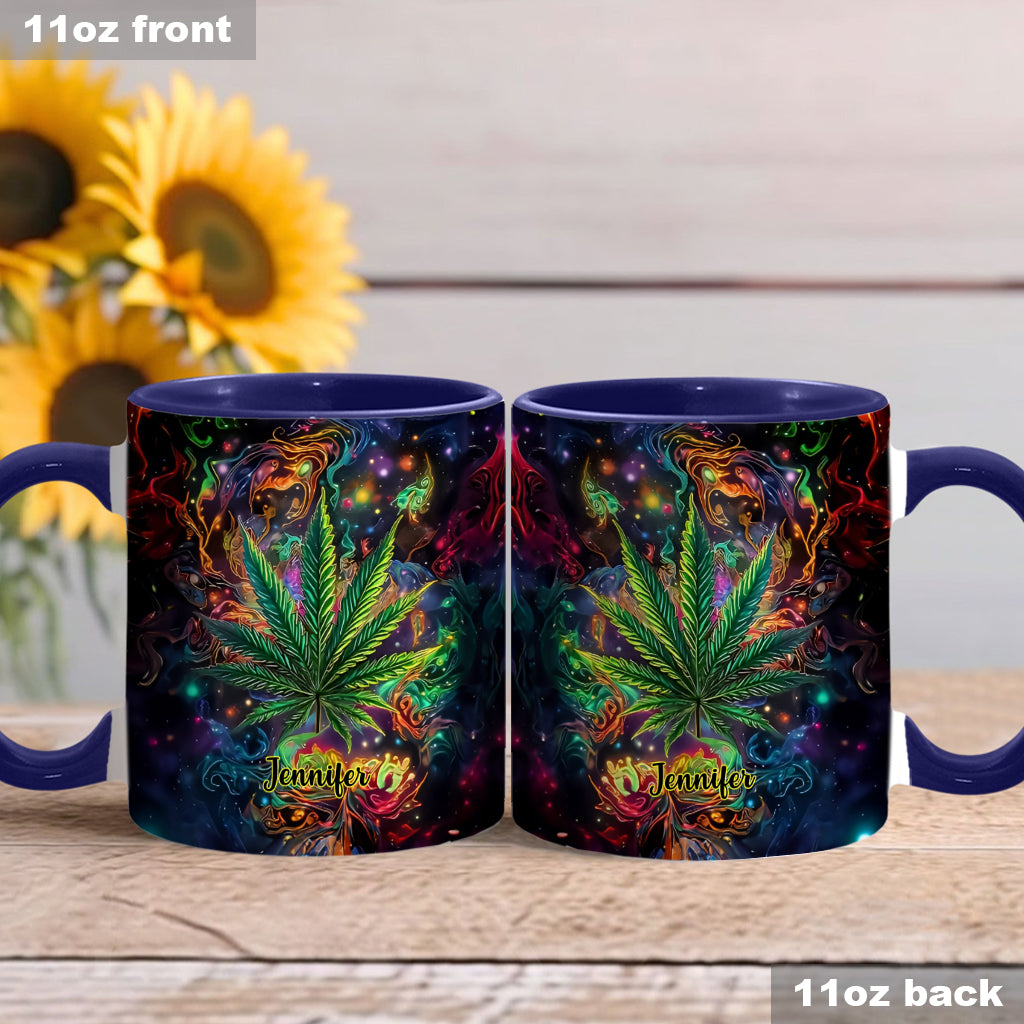 Mug personnalisé « Stoner Chick » avec motif cannabis