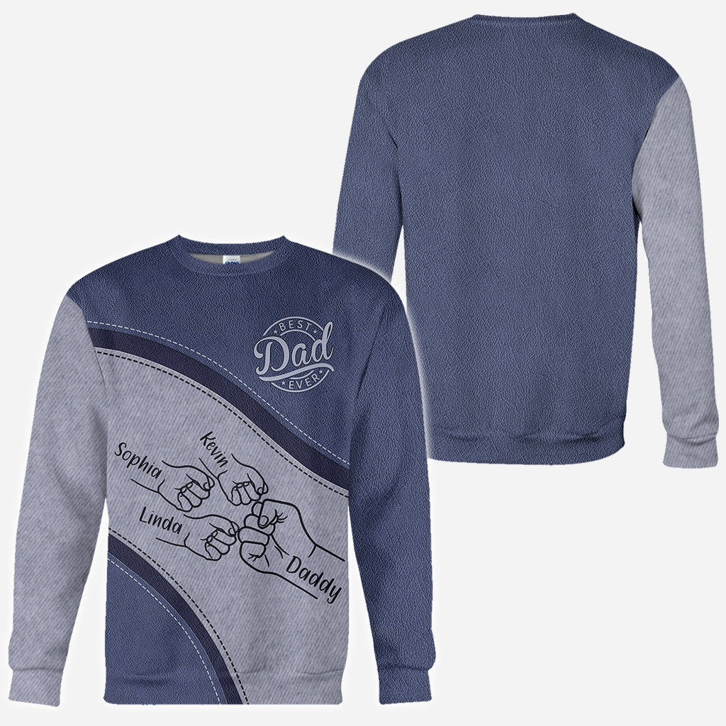 Meilleur papa du monde - T-shirt personnalisé « Meilleur papa du monde »