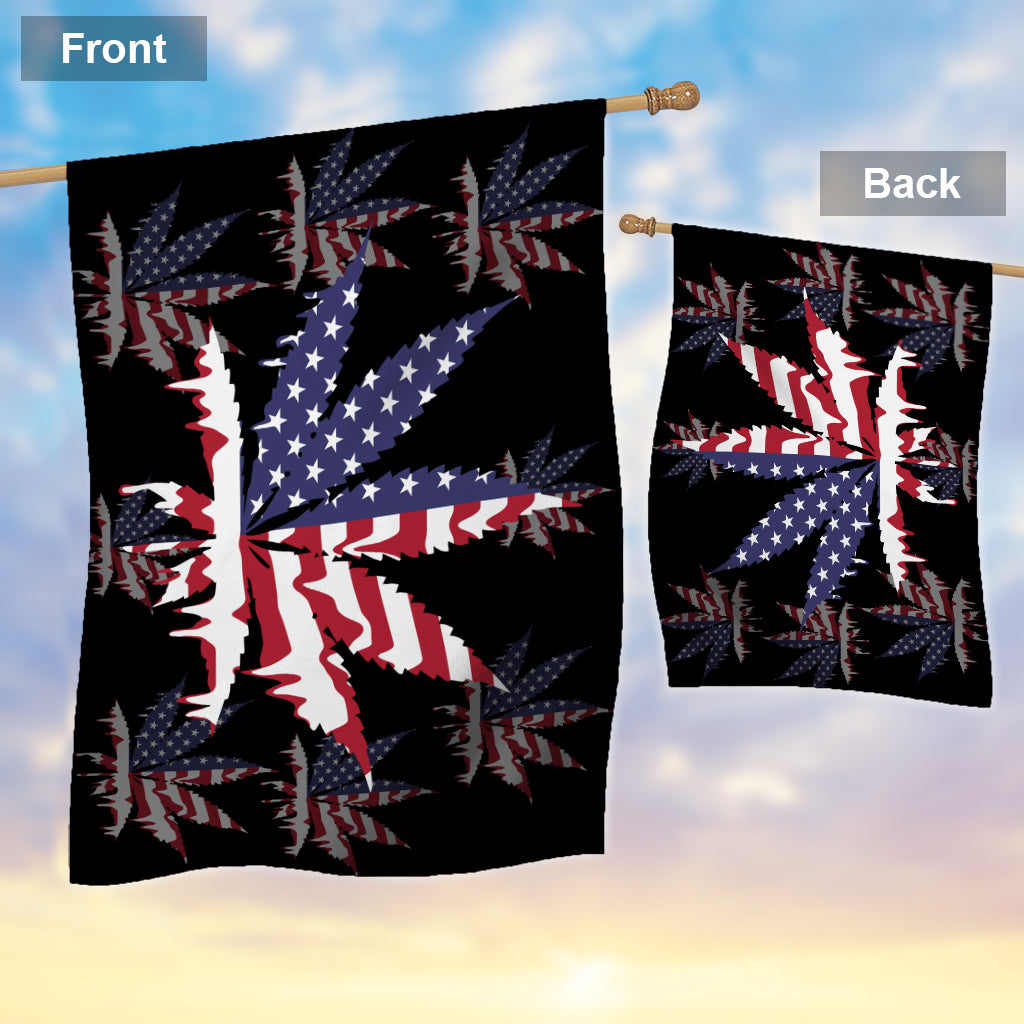 Équipe USA - Drapeau de la maison de cannabis