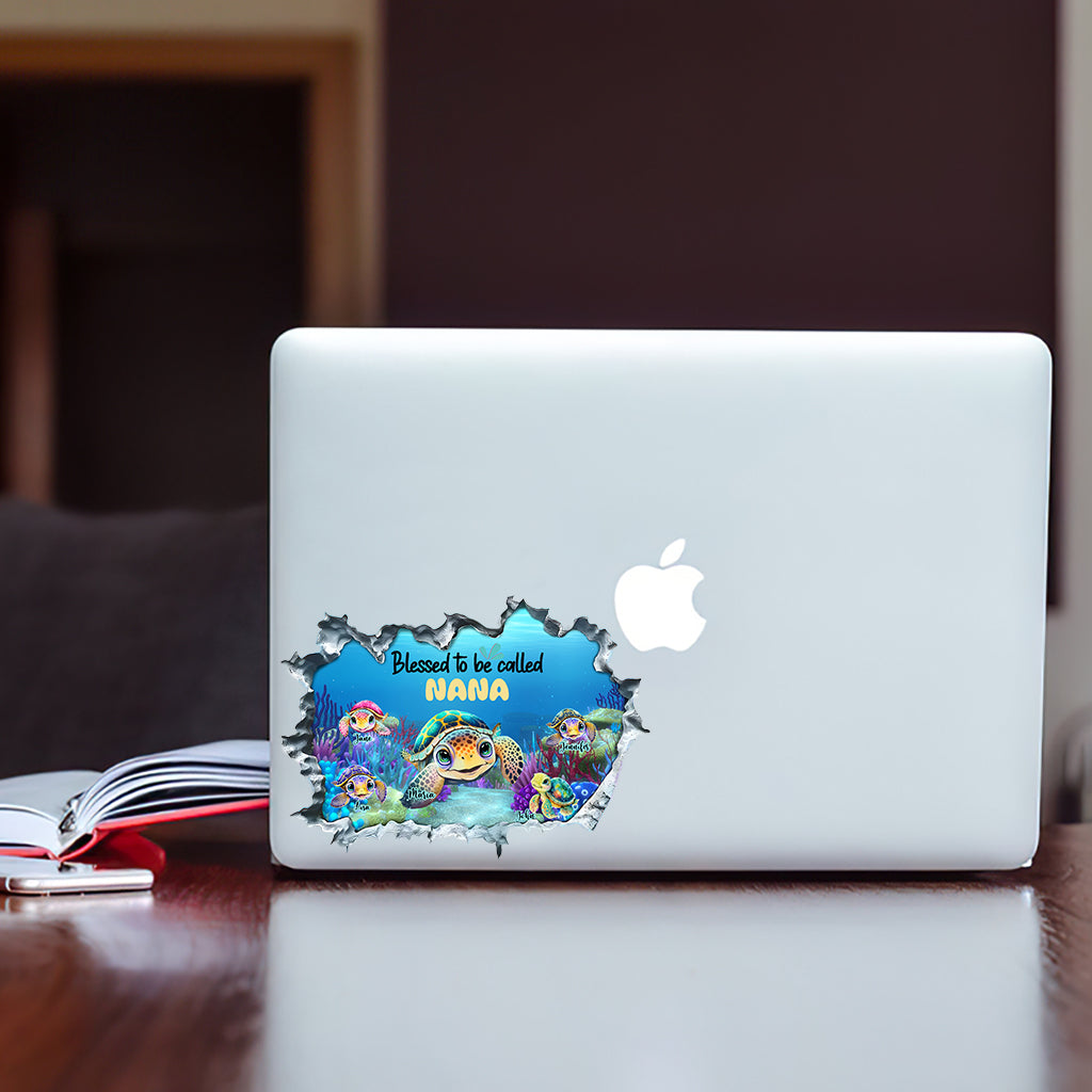 Nana's Aquarius - Personalized Grandma Decal Full