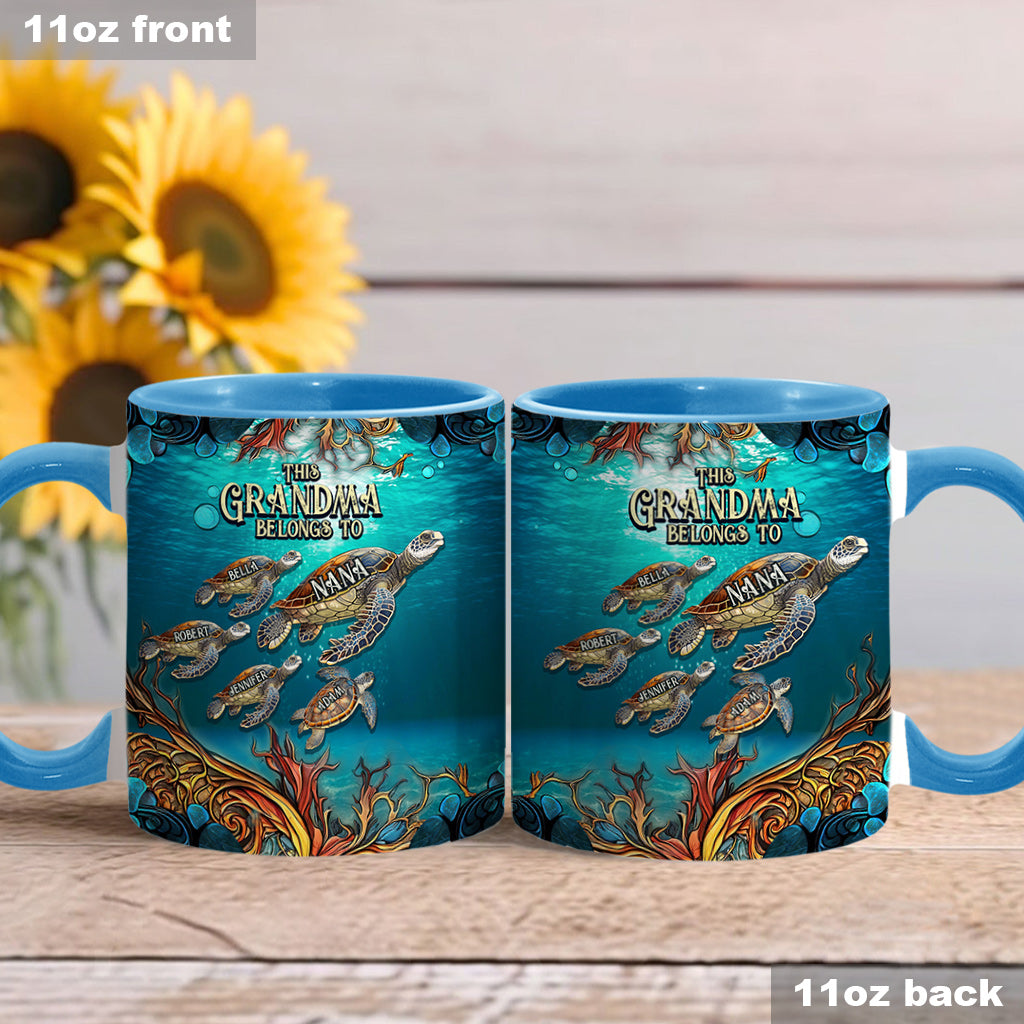 Cette grand-mère appartient à - Mug personnalisé pour grand-mère