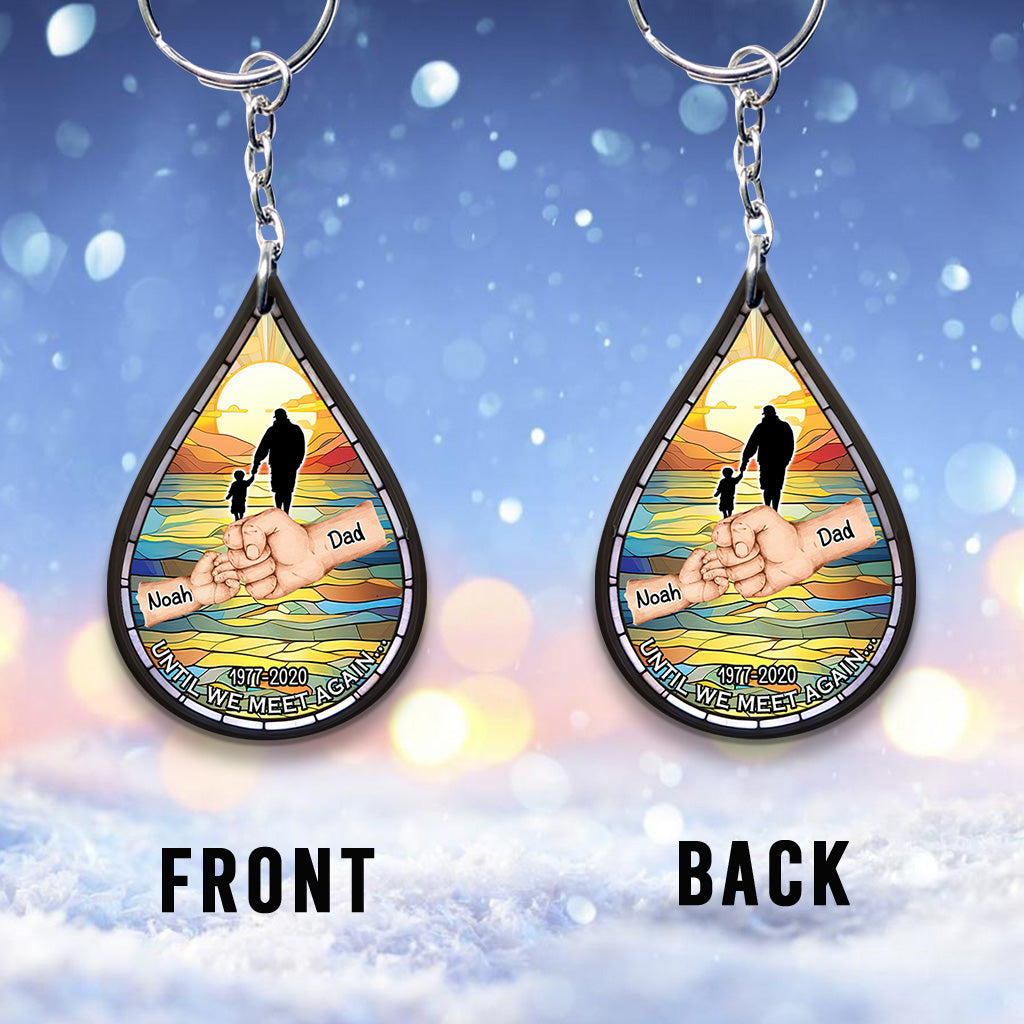 Porte-clés commémoratif personnalisé « Jusqu'à ce que nous nous revoyions »