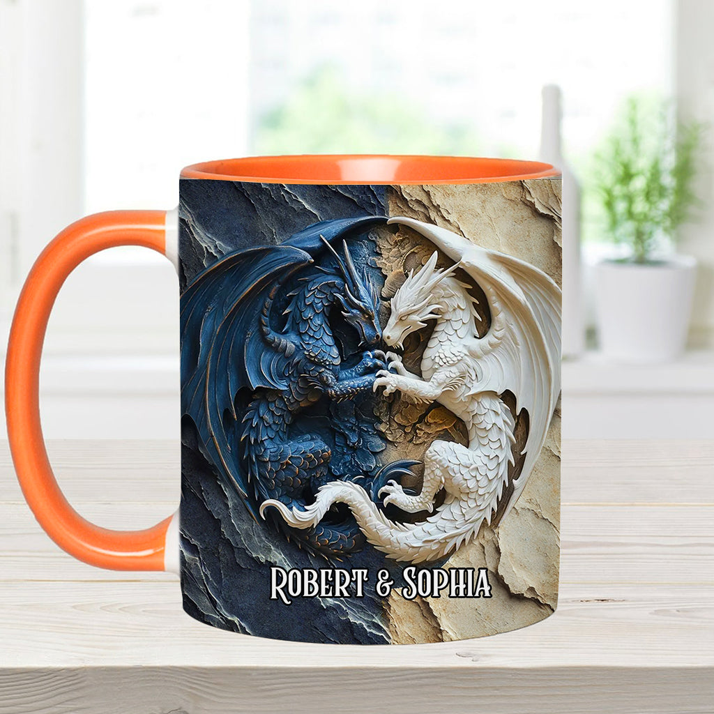Mug personnalisé « J’adore les dragons »