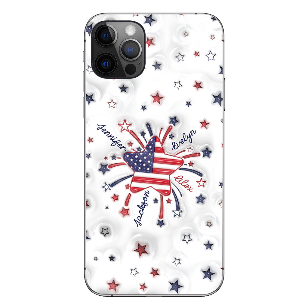 Coque de téléphone personnalisée « Petite étoile de grand-mère » pour le 4 juillet
