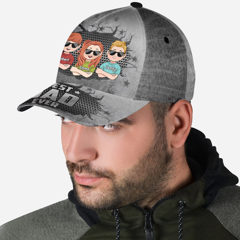 Meilleur papa du monde - Casquette classique personnalisée pour papa
