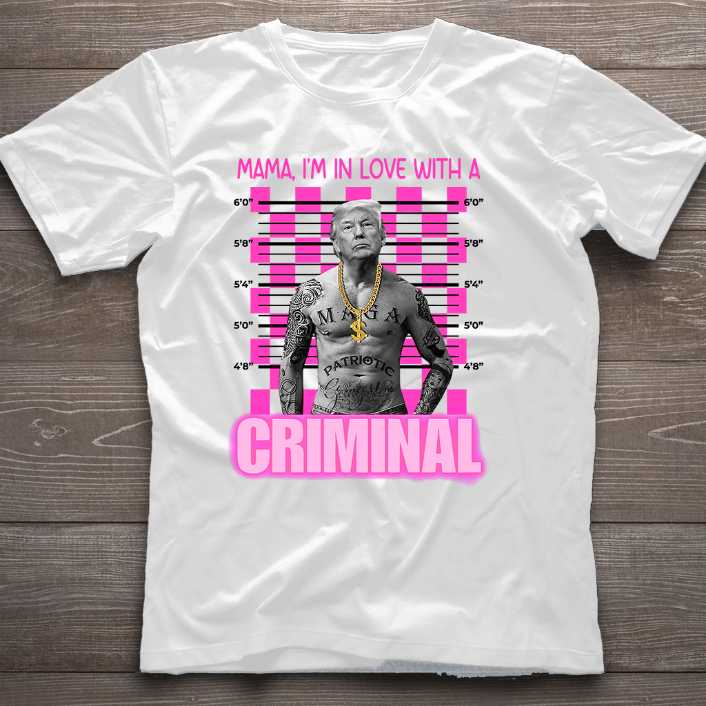 T-shirt « Thug Life Trump », T-shirt « Maman, je suis amoureuse d'un criminel », T-shirt « MAGA », Sweat à capuche « Libérez Trump »