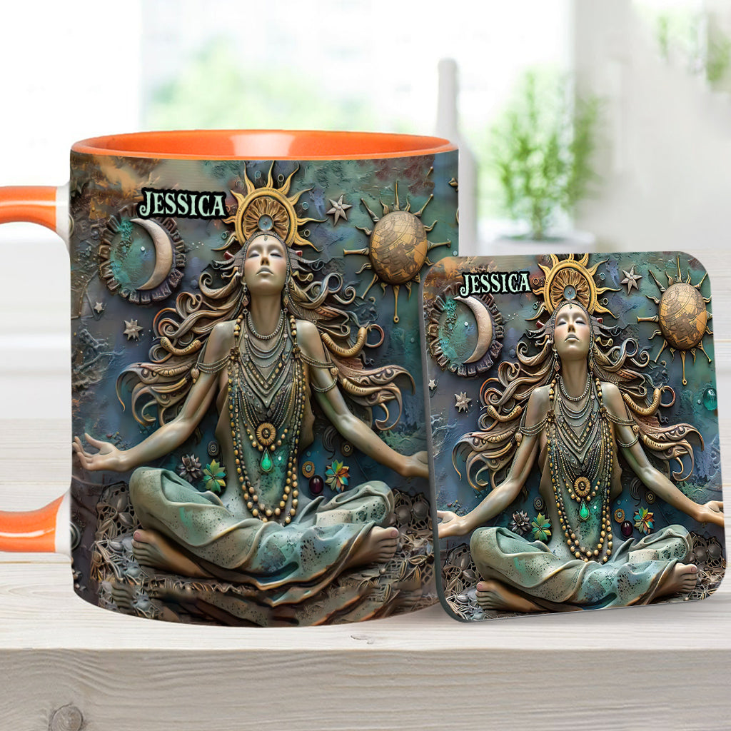 Perdez la tête, retrouvez votre âme - Mug personnalisé Yoga Accent Mug