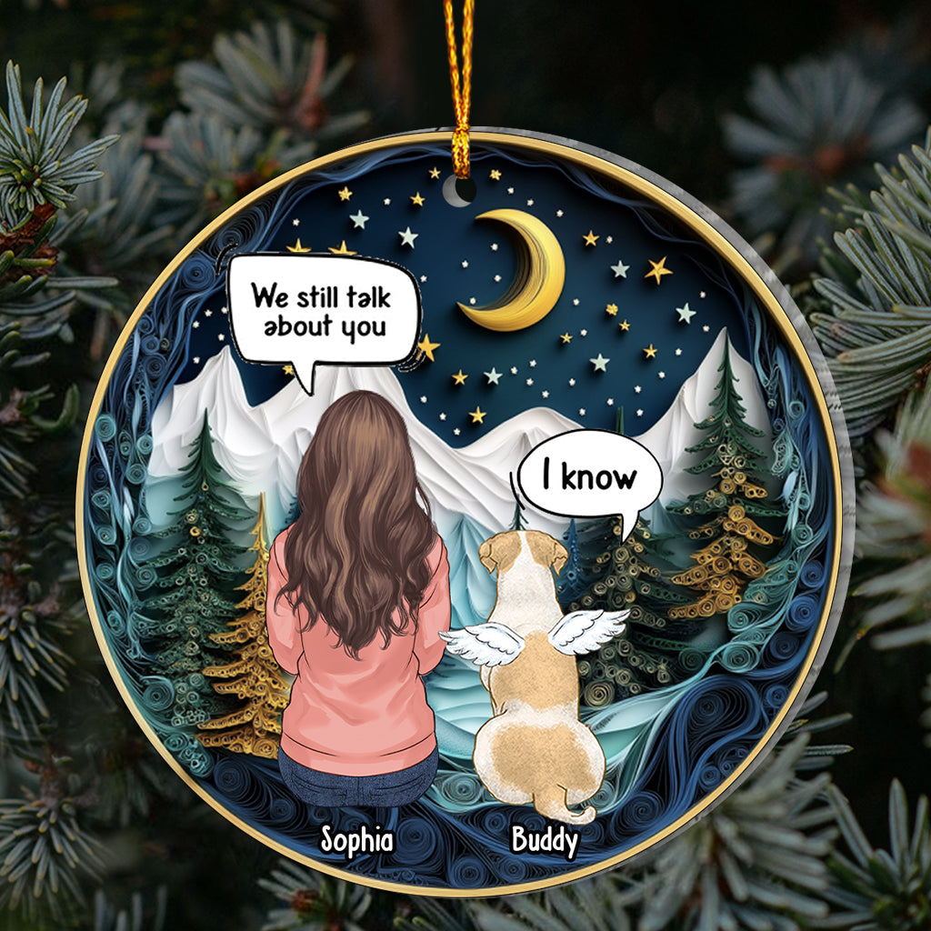 Miss You Always - Personalized Dog Ornament