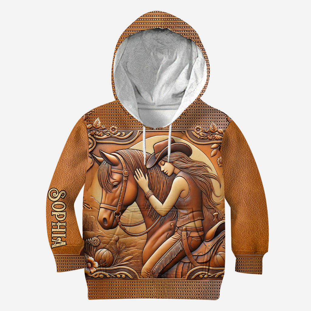 A Girl And Her Horse - Personalized Horse Hoodie and Leggings