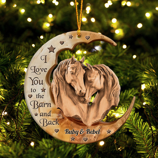 From Our First Kiss - Personalized Horse Ornament