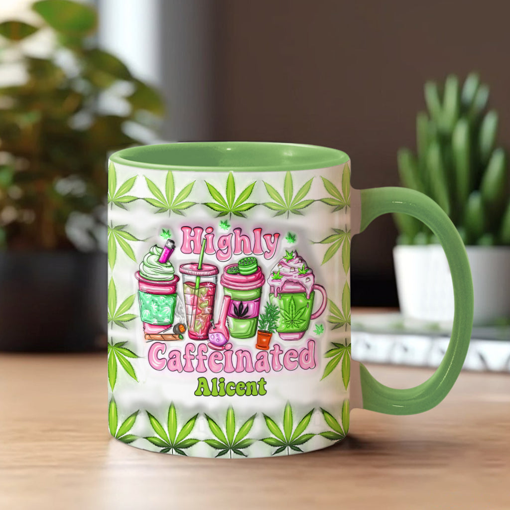 Mug personnalisé « Amoureux du cannabis » pour les amateurs de café ultra-caféiné (420).