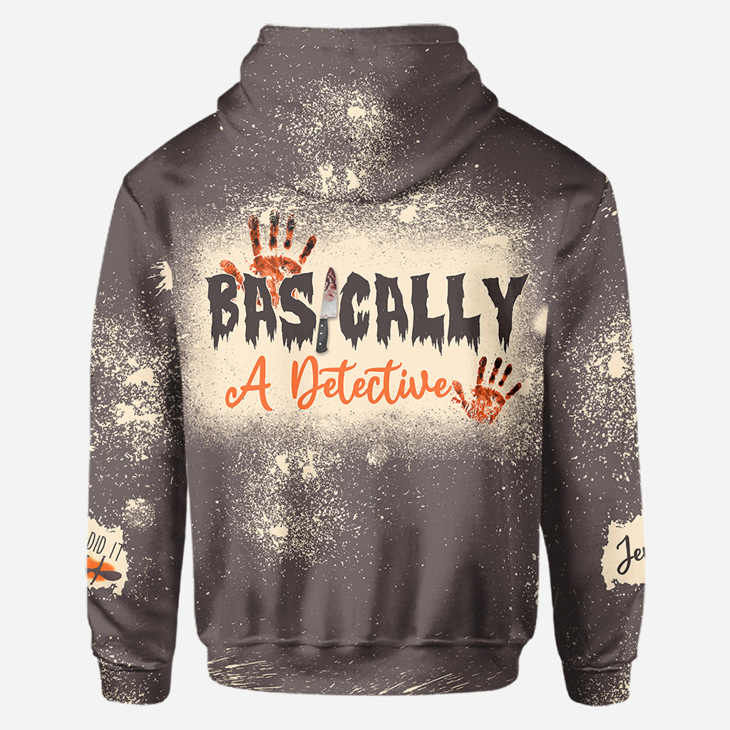 T-shirt personnalisé intégral « En gros, un détective »