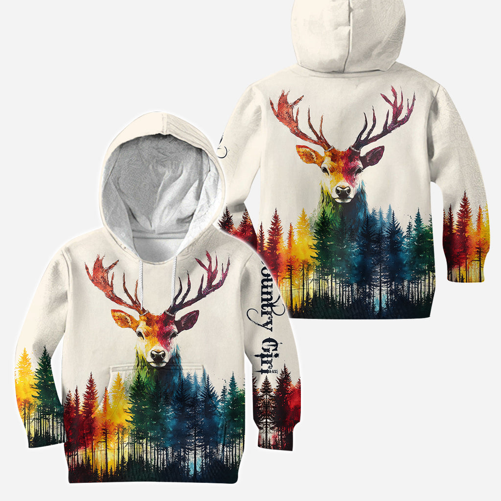 Fille de la campagne - Sweat à capuche et legging de chasse personnalisés