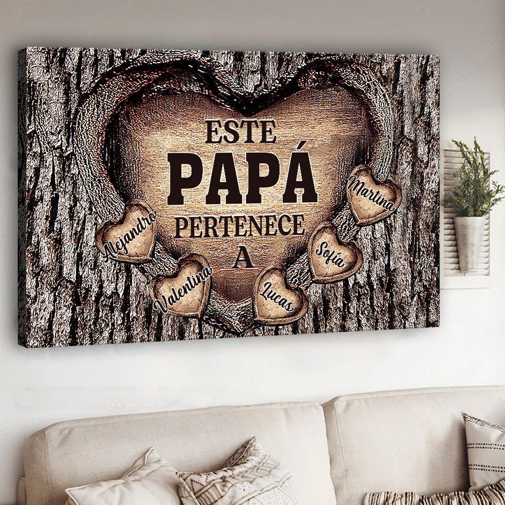 Para El Mejor Papá Del Mundo - Toile et affiche père personnalisées