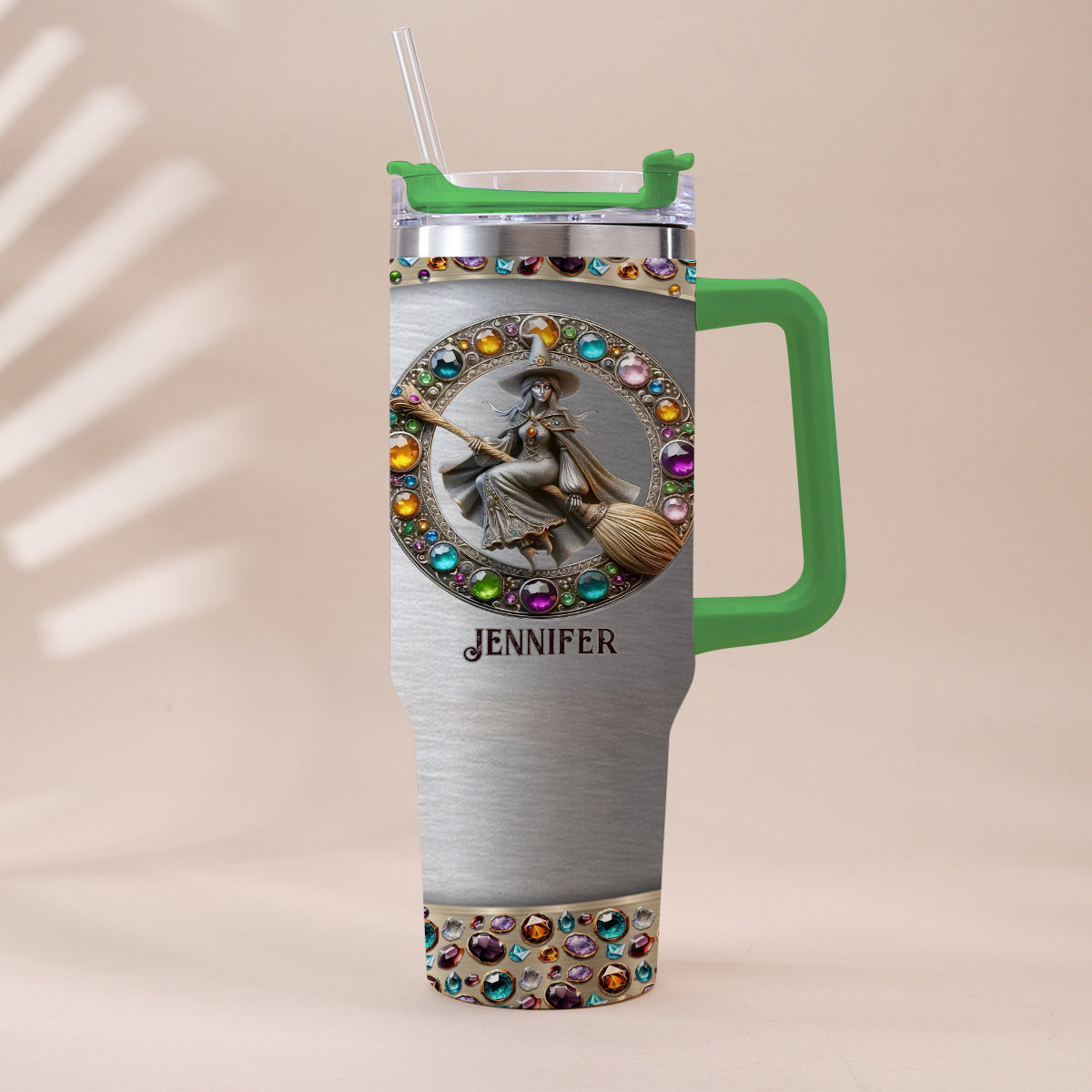 Beautiful Witch - Personalized Witch Tumbler With Handle