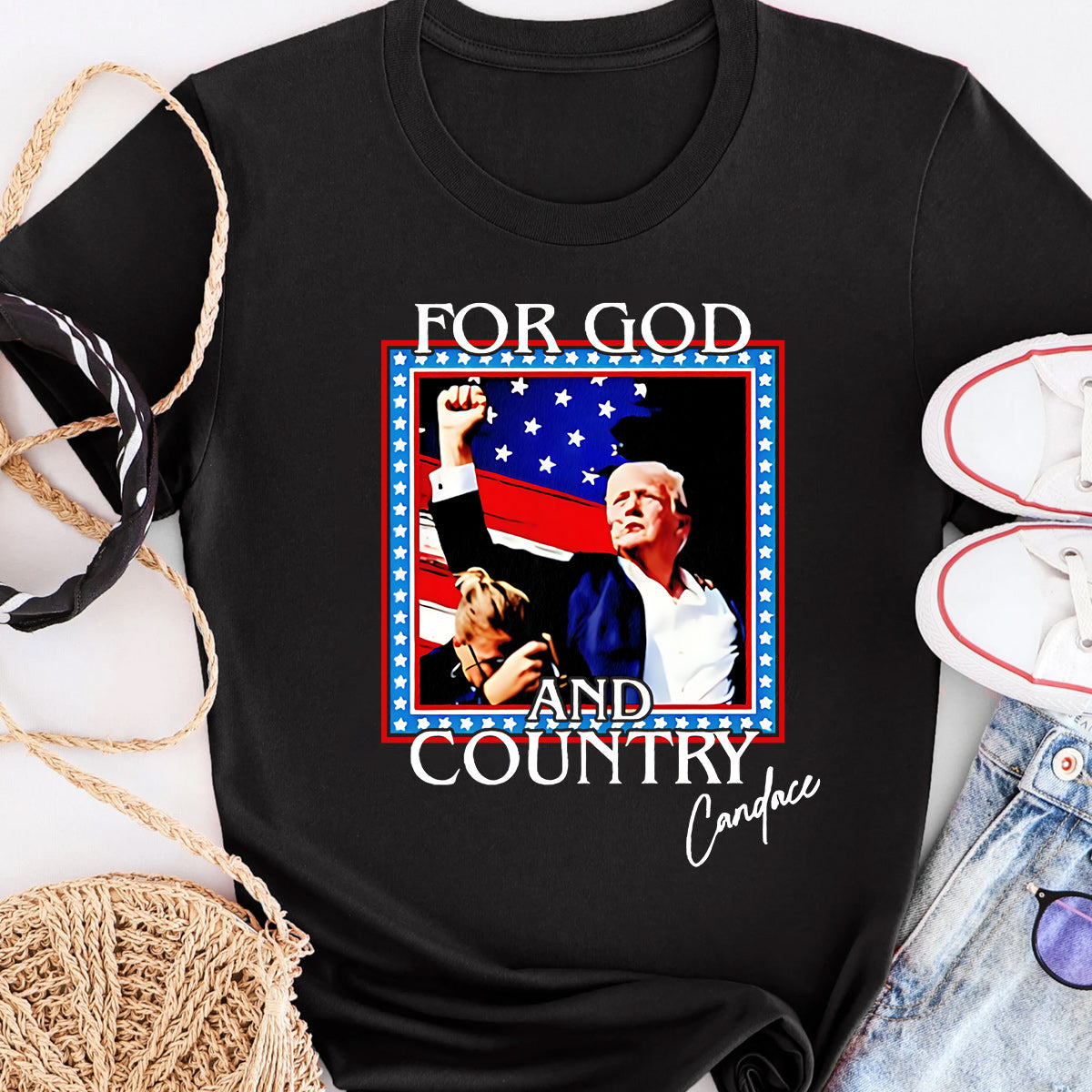 T-shirt « Pour Dieu et la Patrie » - Élection présidentielle 2024
