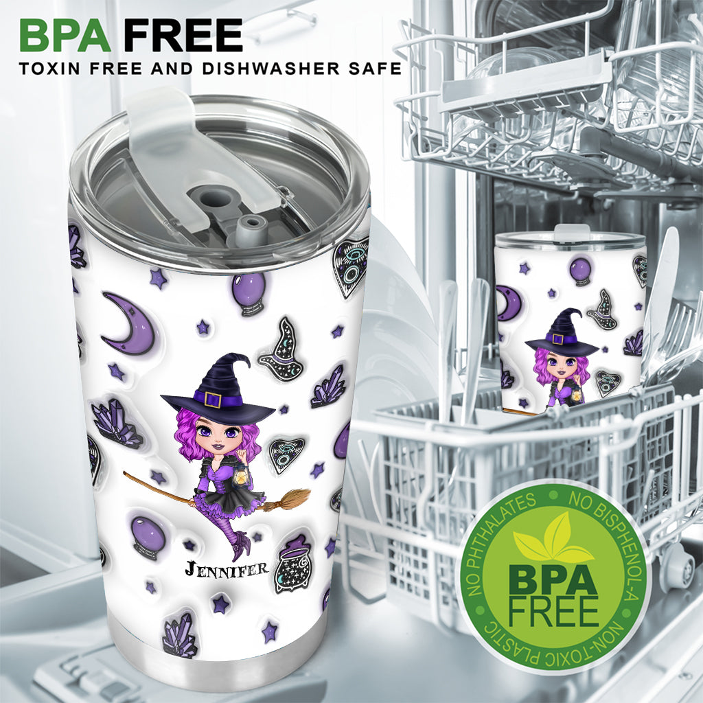 In A World Full Of Princesses Be A Witch - Personalized Witch Tumbler