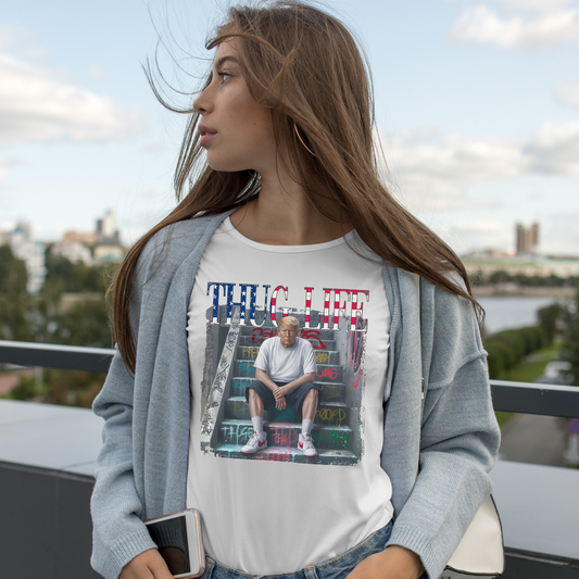 T-shirt « Thug Life President », T-shirt « Trum Thug Life », T-shirt Président, T-shirts Élections, T-shirt Présidentiel, T-shirt Fête de l'Indépendance |