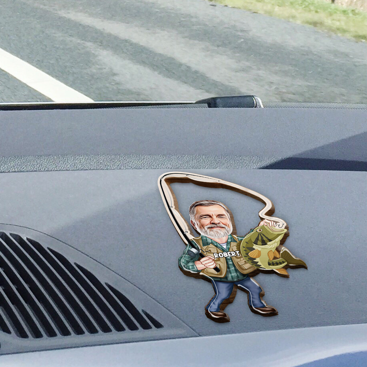 Clip de pare-soleil de voiture personnalisé en forme de pêche - Gardez-le à portée de main