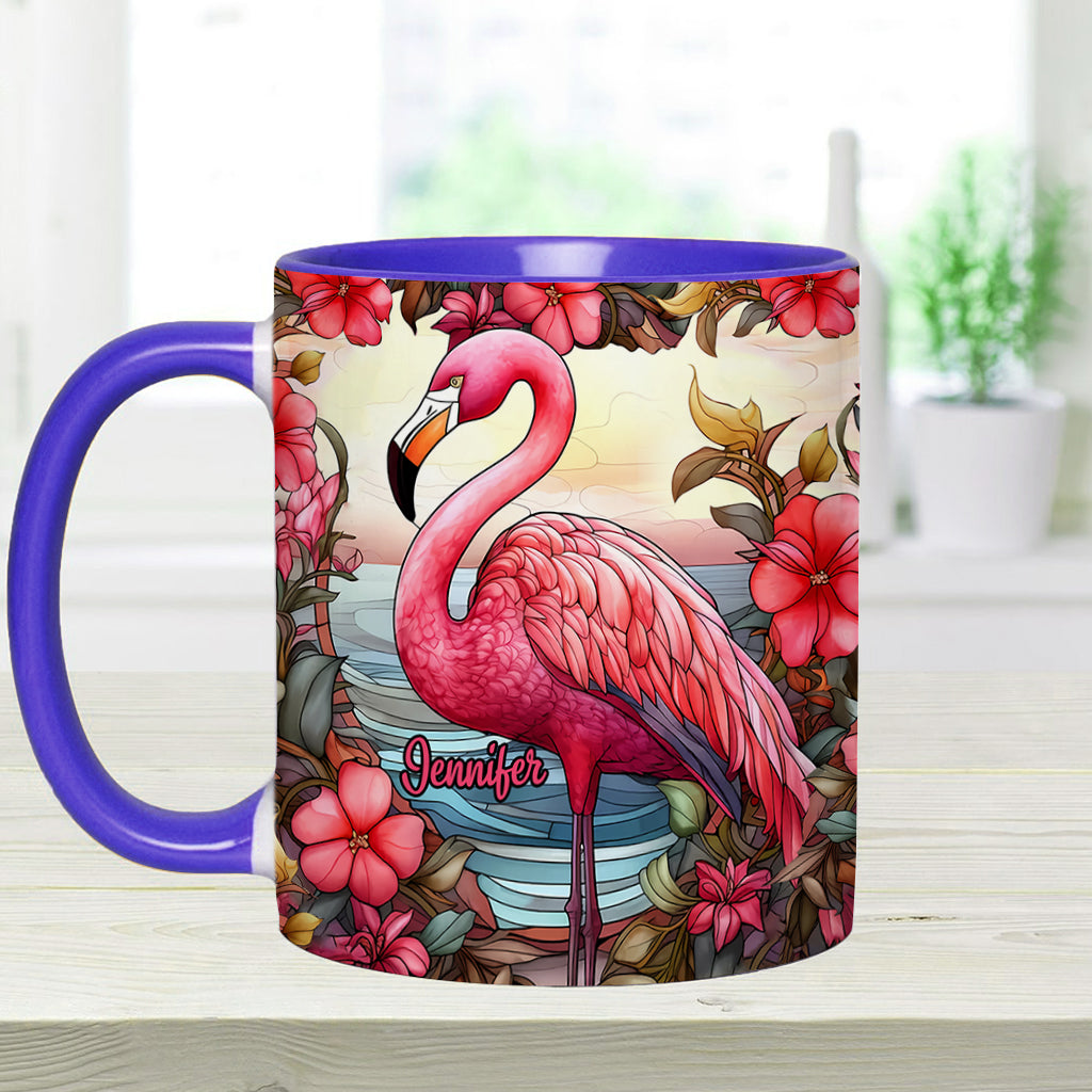 Mug personnalisé « J’adore les flamants roses »