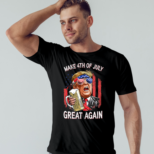 T-shirt et sweat à capuche « Make the 4th of July America Great Again »