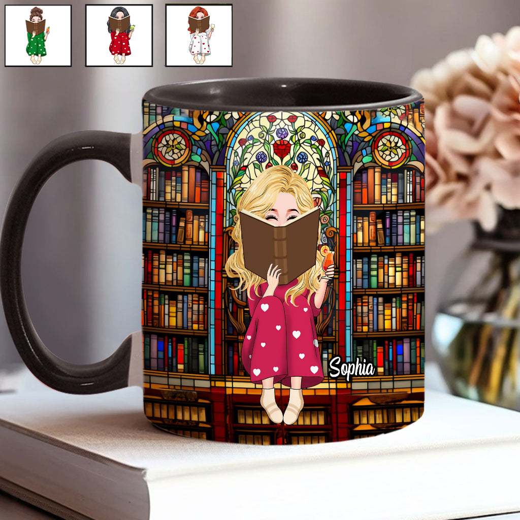 Mug personnalisé « Juste une fille qui aime les livres »