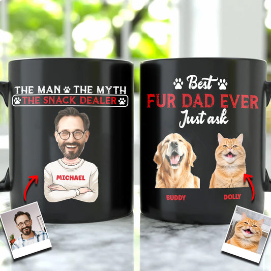 L'homme, le mythe, le marchand de snacks - Mug personnalisé pour papa