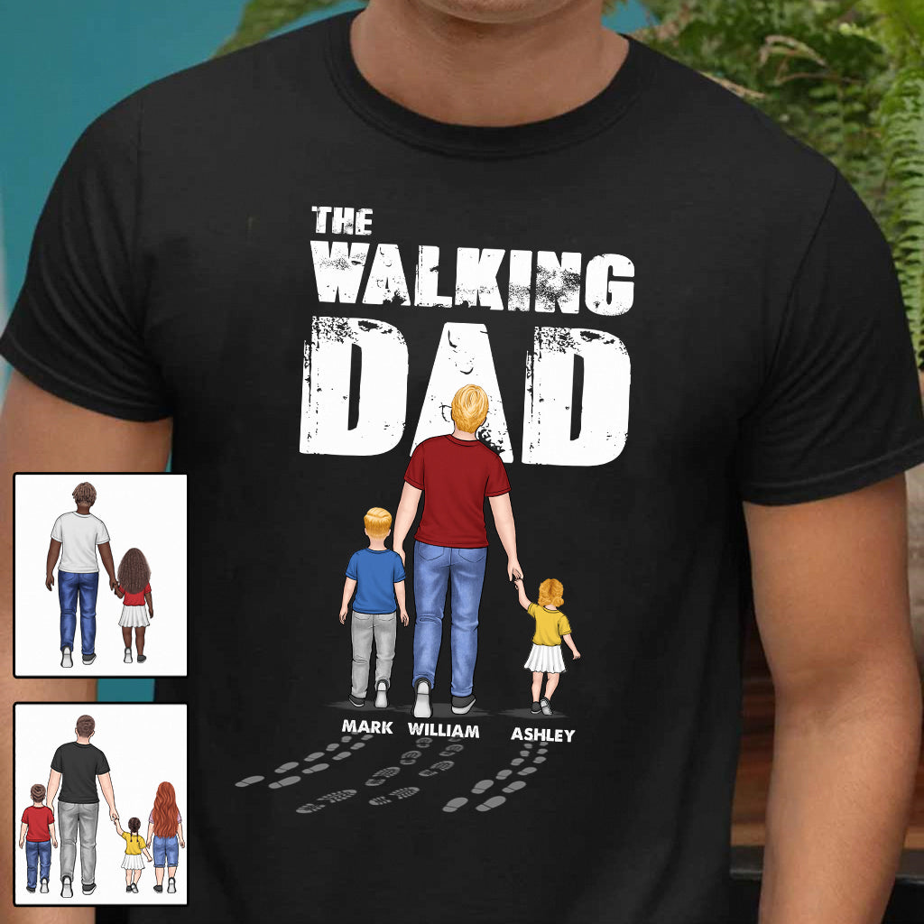 Le Papa qui marche - T-shirt et sweat à capuche personnalisés pour papa