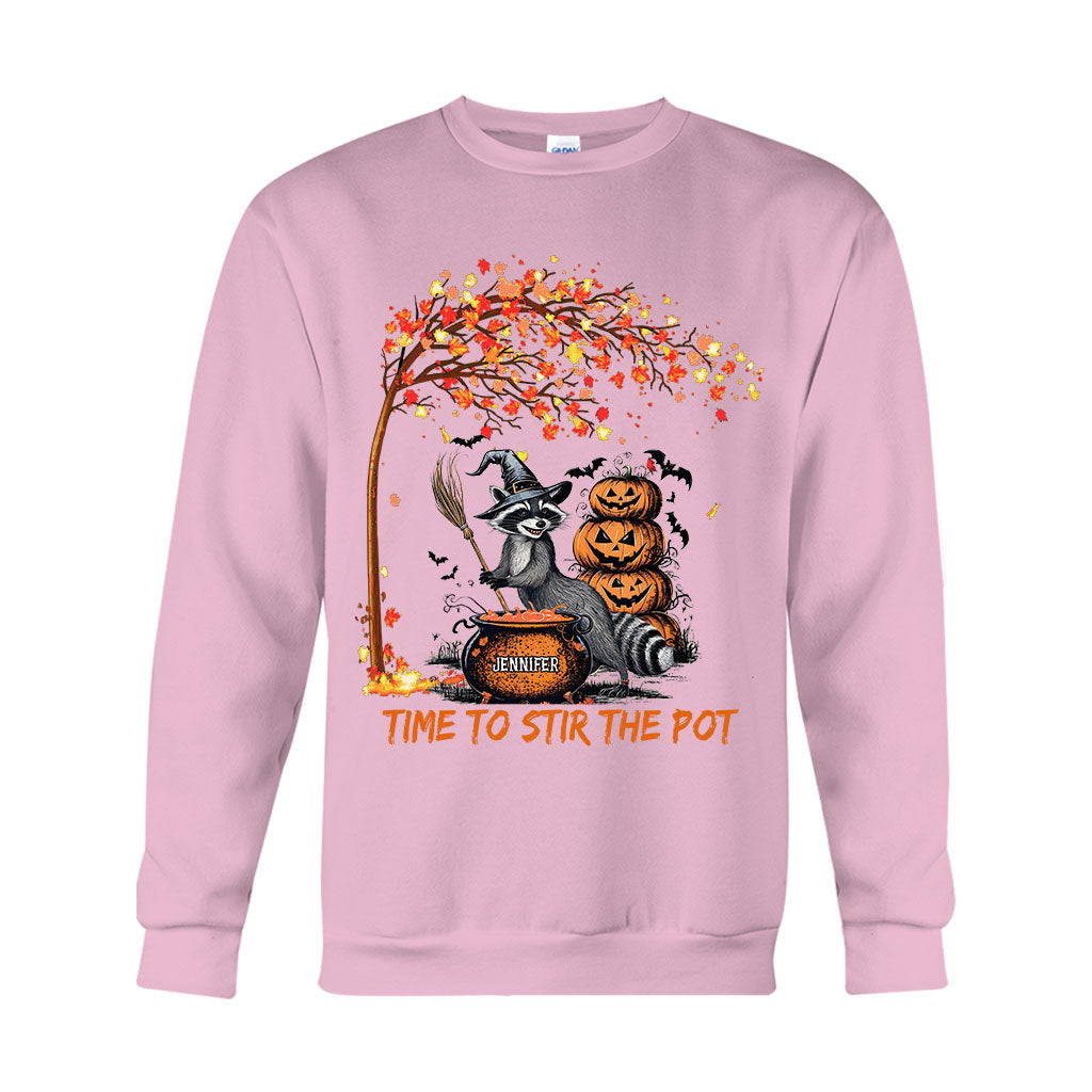 Il est temps de préparer une potion de sorcière - T-shirt et sweat à capuche personnalisés avec raton laveur