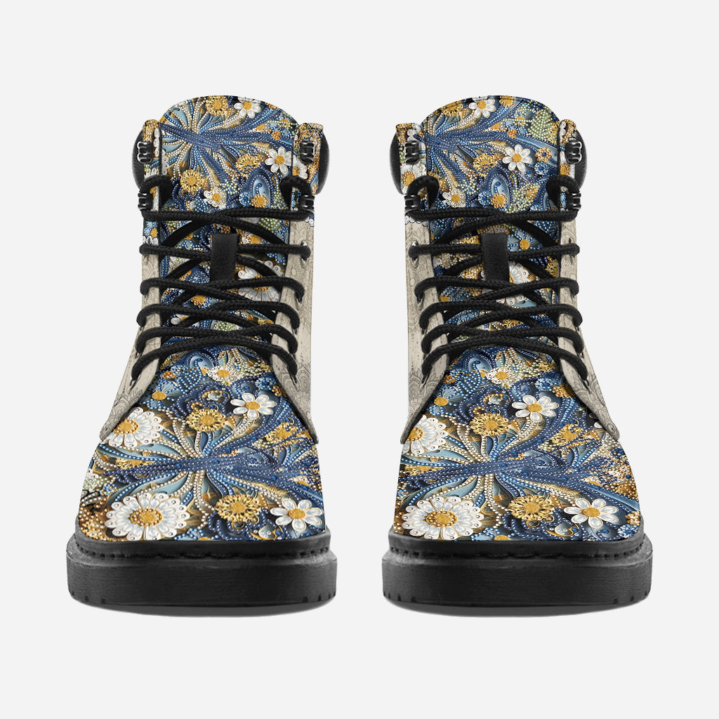 Beautiful Butterfly - Personalized Butterfly All Season Boots