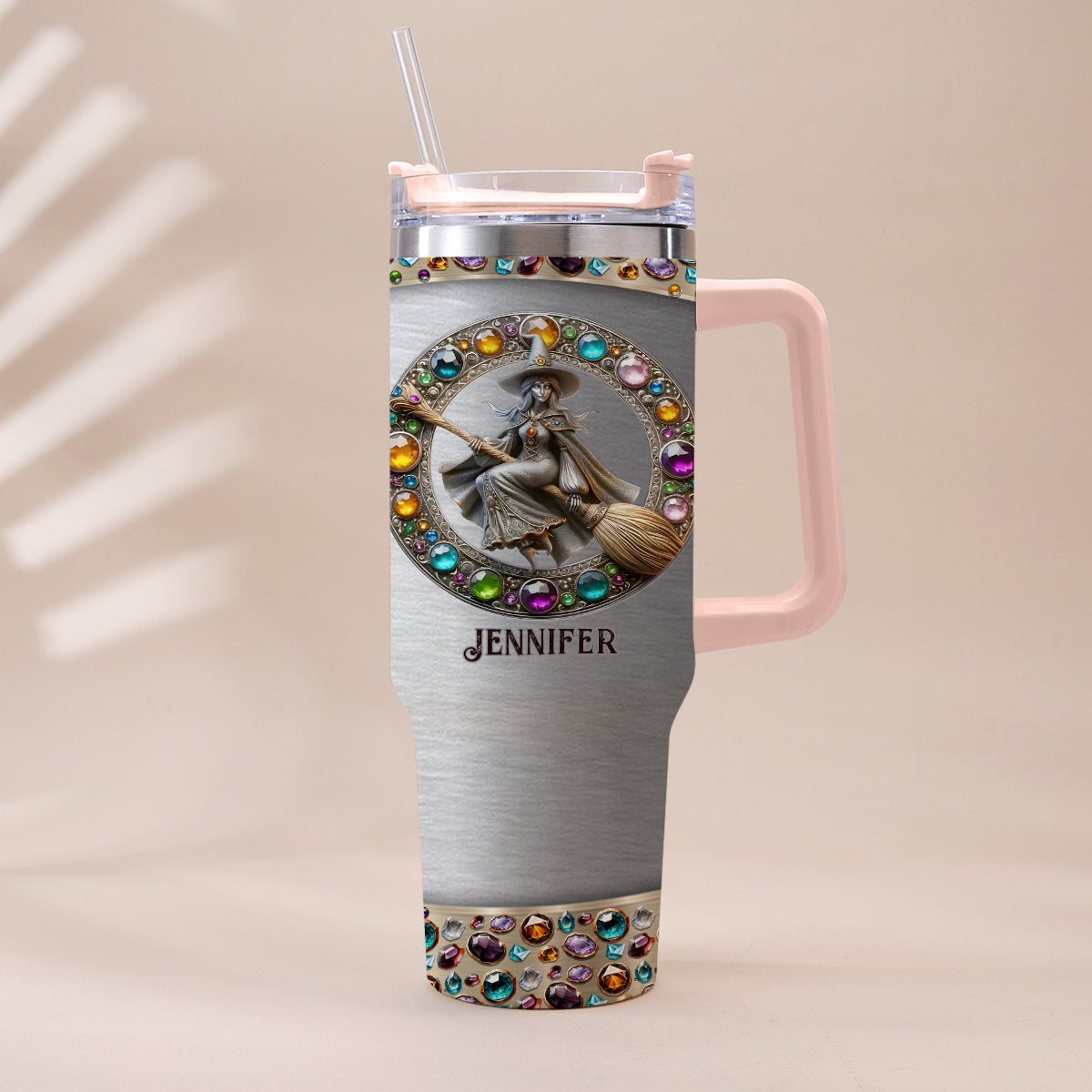 Beautiful Witch - Personalized Witch Tumbler With Handle