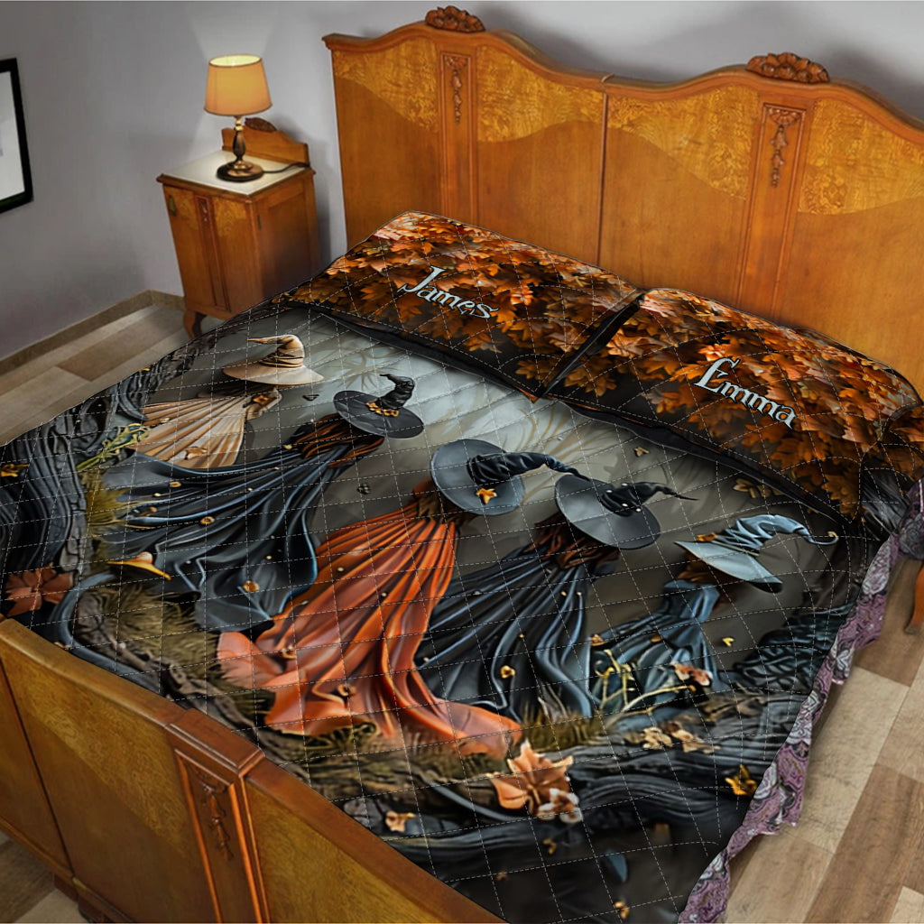 Magnifique sorcière - Ensemble de courtepointe personnalisé pour sorcière