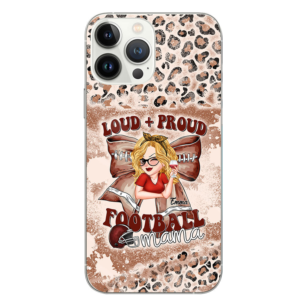 Coque de téléphone transparente personnalisée « Football Loud Proud » (Tous titres)