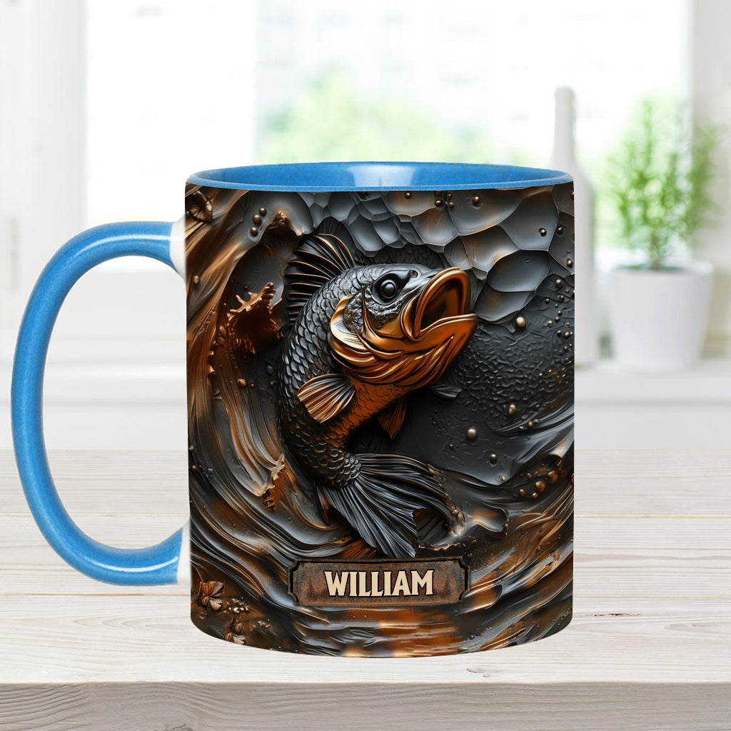 Fishing Lover - Personalized Fishing Accent Mug