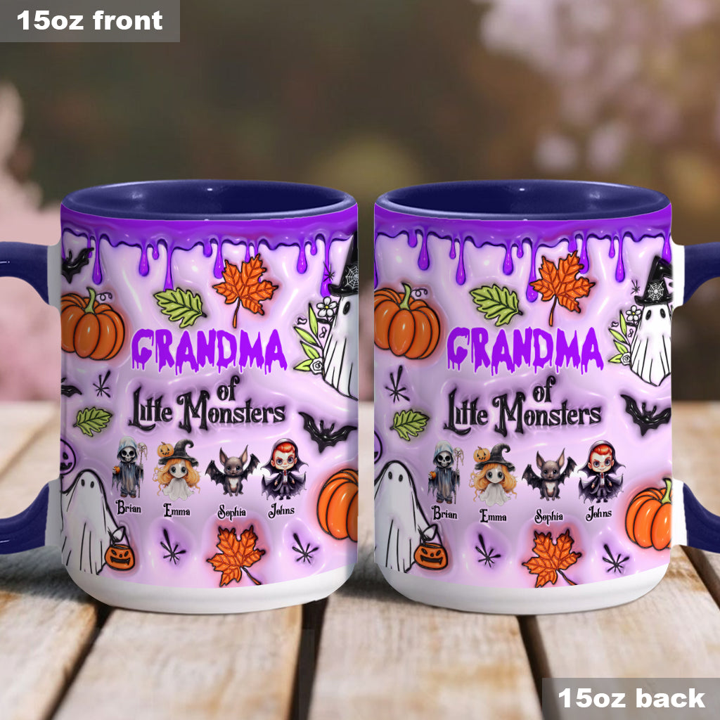 Mug personnalisé « Grand-mère des petits monstres » (tous titres)