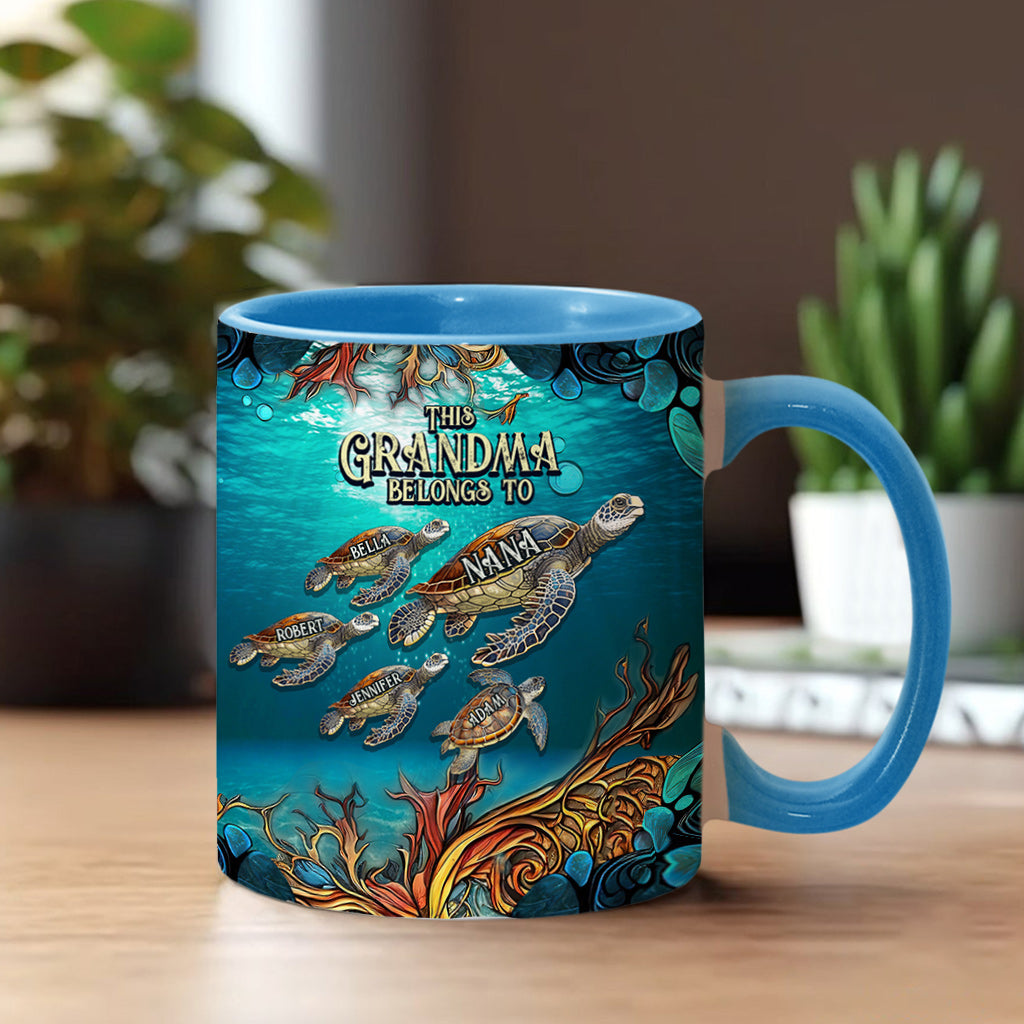 Cette grand-mère appartient à - Mug personnalisé pour grand-mère