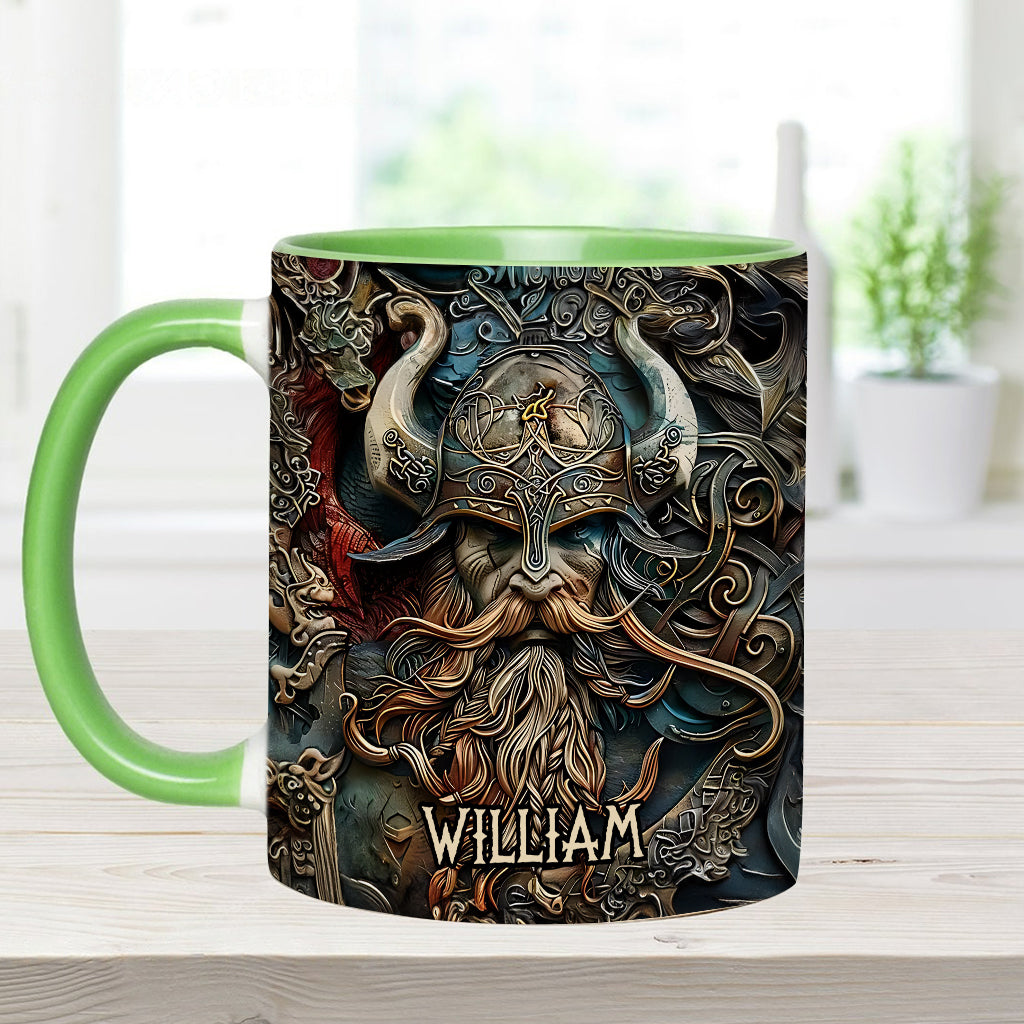 Mug personnalisé « Héros Viking Vintage » - Mug Viking à l'accent viking
