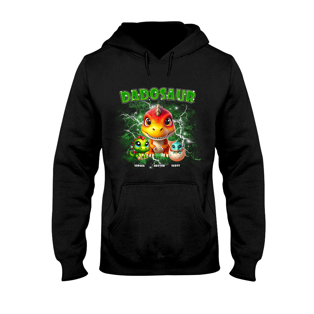 T-shirt et sweat à capuche Dadosaur Thunder Bootleg personnalisés pour papa