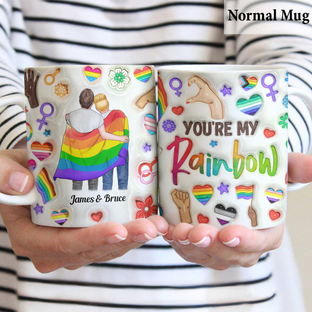 Tu es mon arc-en-ciel - Mug personnalisé de soutien LGBT