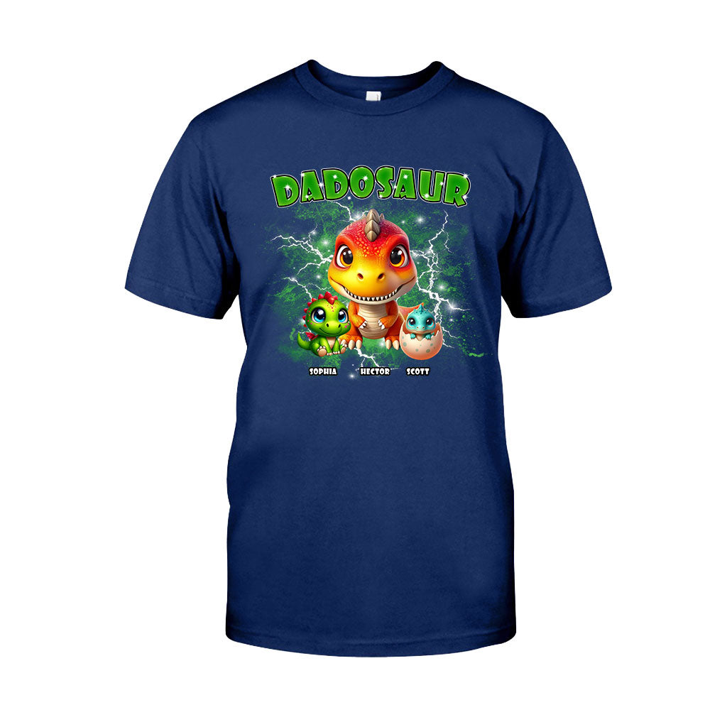 T-shirt et sweat à capuche Dadosaur Thunder Bootleg personnalisés pour papa