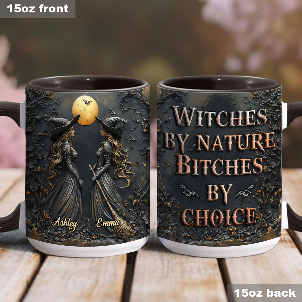 Sorcières par nature, garces par choix - Mug personnalisé pour meilleure amie