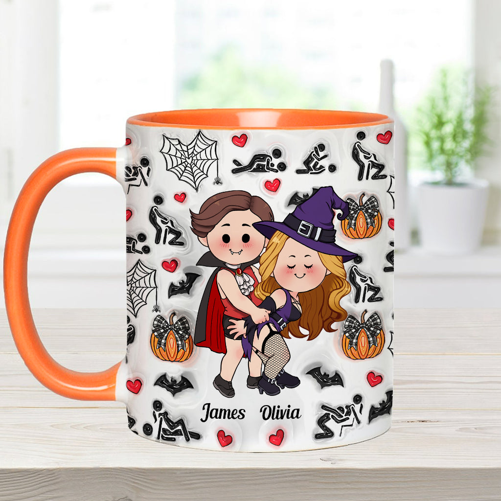 Till Death Do Us Part - Personalized Couple Accent Mug